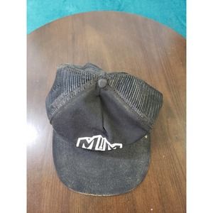 VINTAGE Adver by newco Baseball Hat Cap Mens Adjustable One Sz Black Snapback